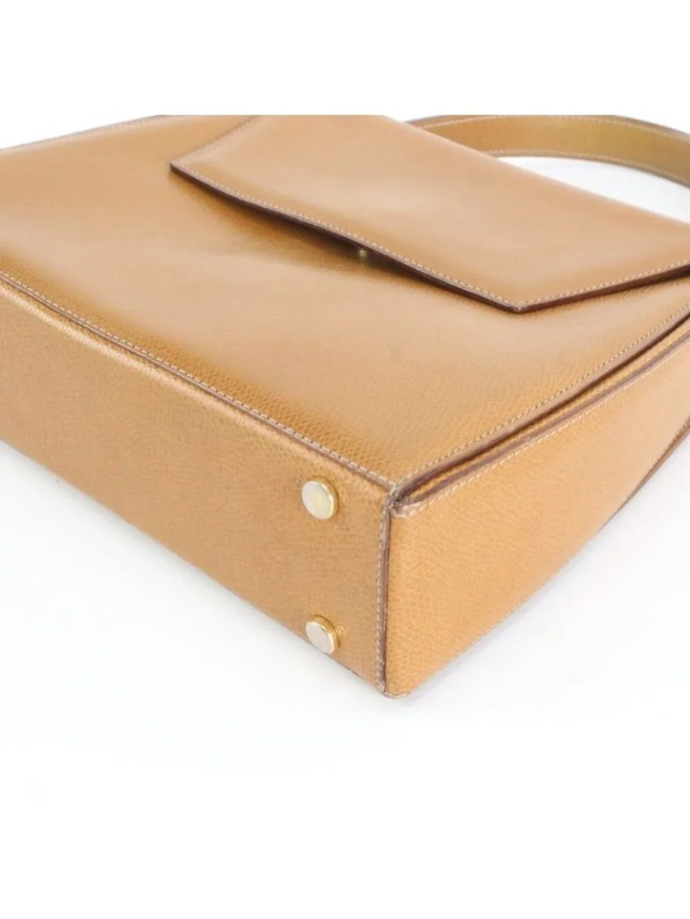 ★SOLD★ Celine Vintage Leather Handbag Tote Brown Ebm - Picture 5 of 9